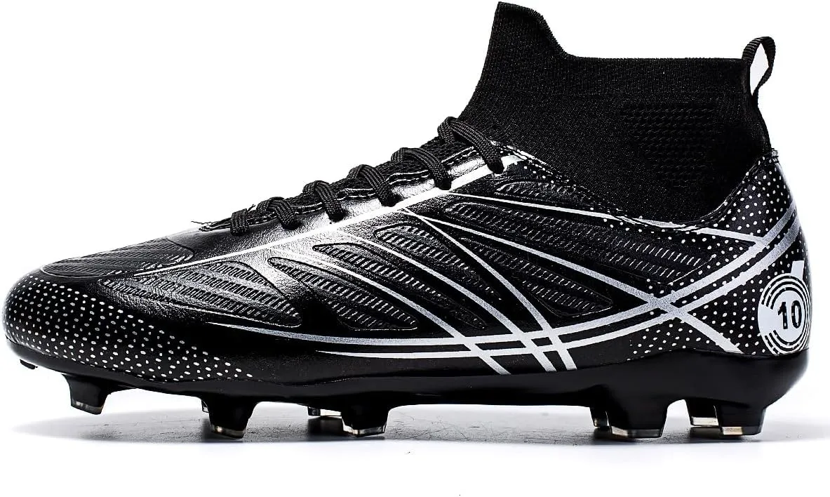 Men's Professional Competition Soccer Shoes, Artificial Turf Anti Slip Training Football Shoes, Lightweight and Flexible.