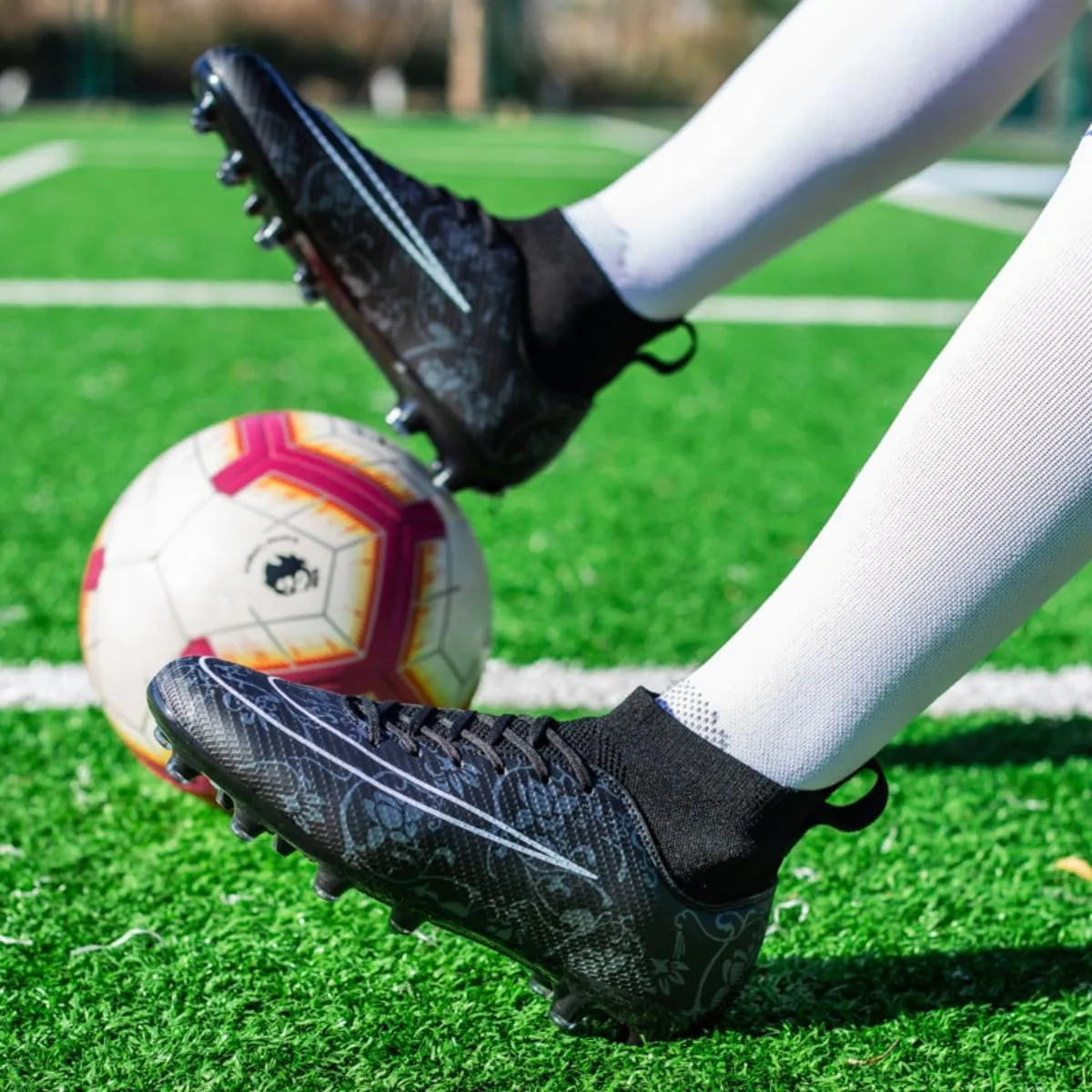 Men's Soccer Cleats Turf AG Shoes Boys Indoor Outdoor Footall Sneaker Youth Ankle Boots for Kids