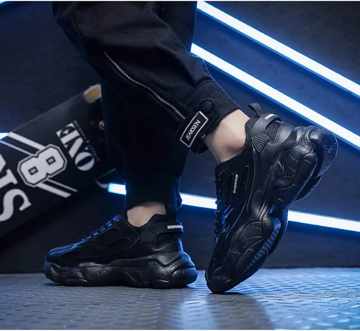 Mens Walking Shoes Lightweight Walking Sneakers Running Shoes Breathable Hiking Outdoor Sports Shoe