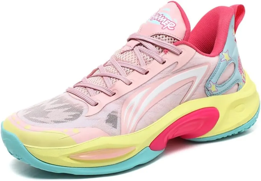 Mens Womens Basketball Shoes Breathable Non Slip Fashion Sneakers Comfortable Unisex-Adult Outdoor Sport Shoes