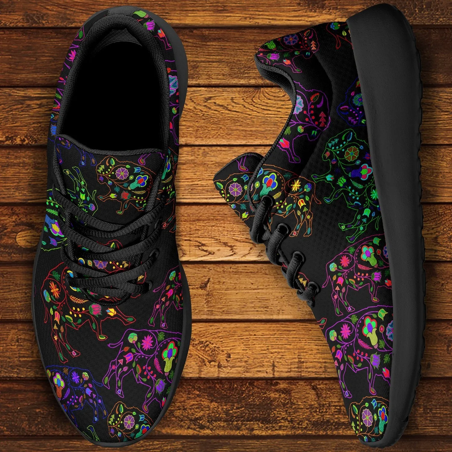 Neon Floral Buffalos Ikkaayi