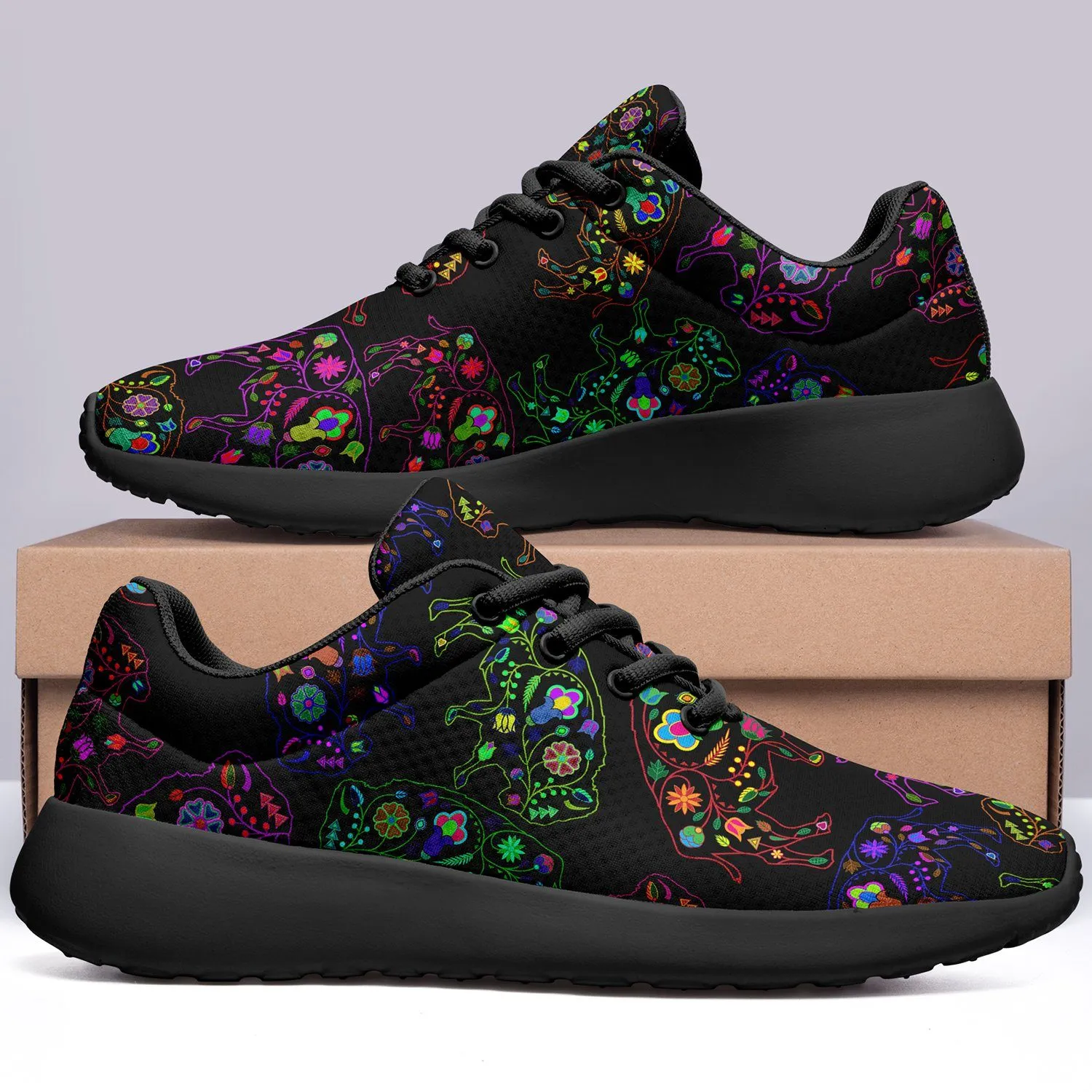Neon Floral Buffalos Ikkaayi
