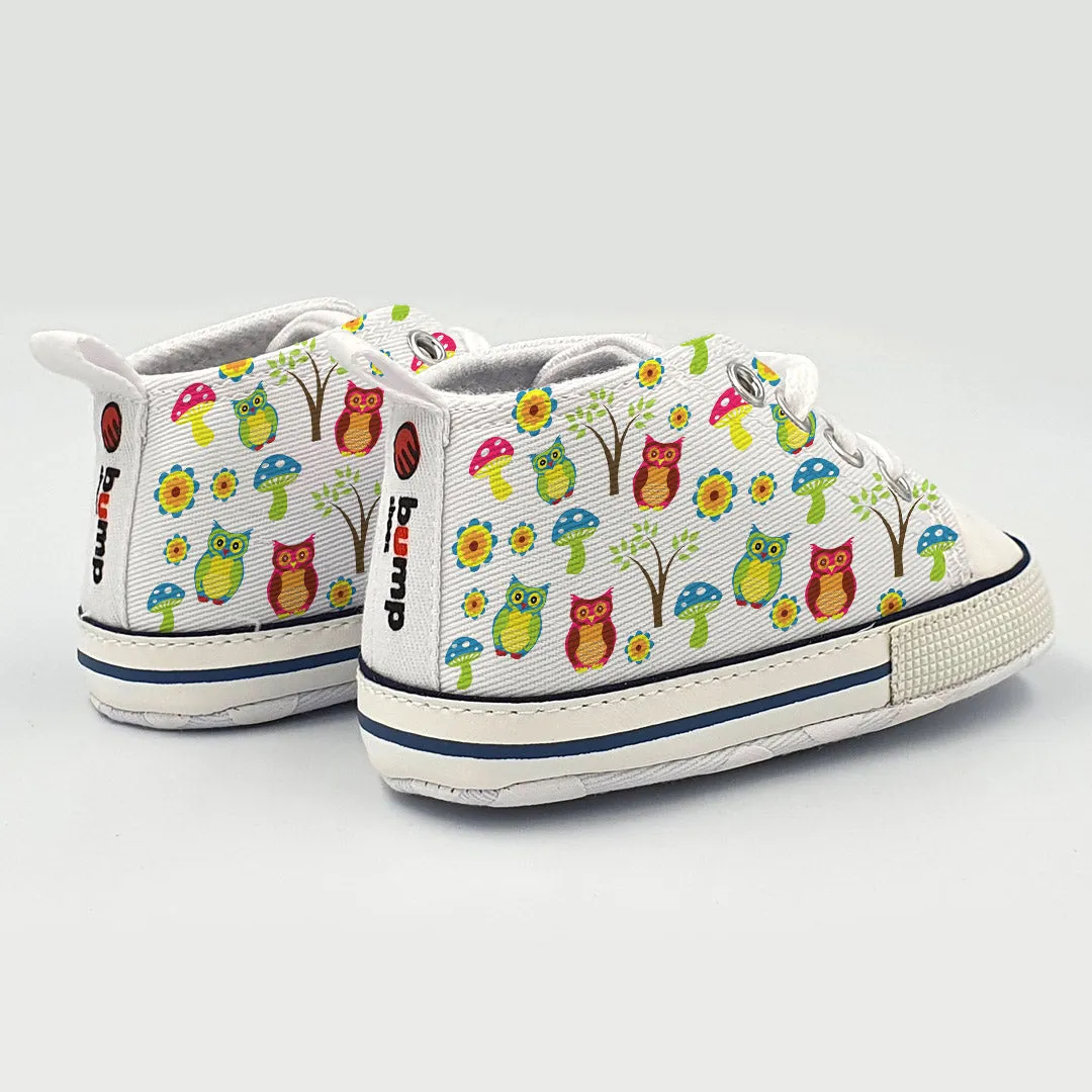 Owl Print Baby Bump Shoes