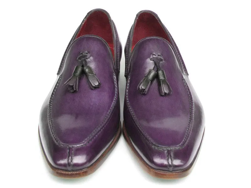 Paul Parkman Purple Tassel Loafers