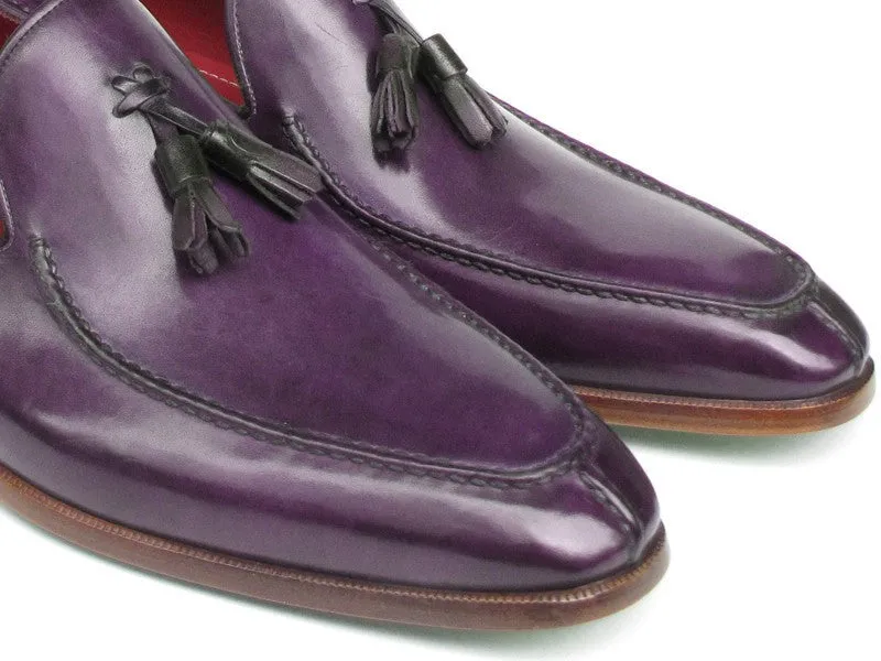 Paul Parkman Purple Tassel Loafers