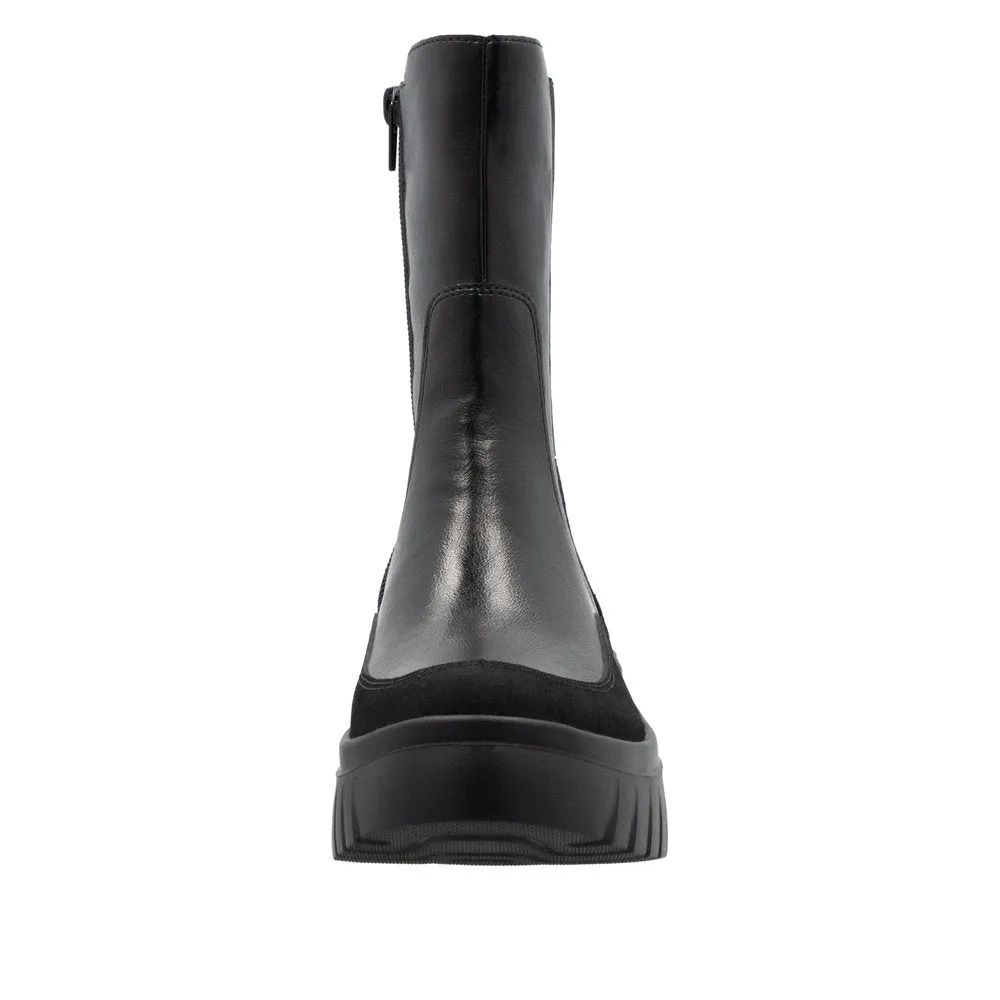 Rieker Womens Biker Boot W1872-01 Black