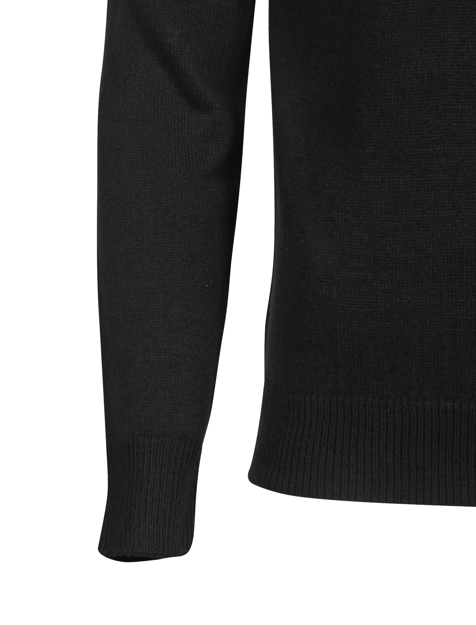 Scoughall Colour Block Knitted Jumper in Black - Kensington Eastside
