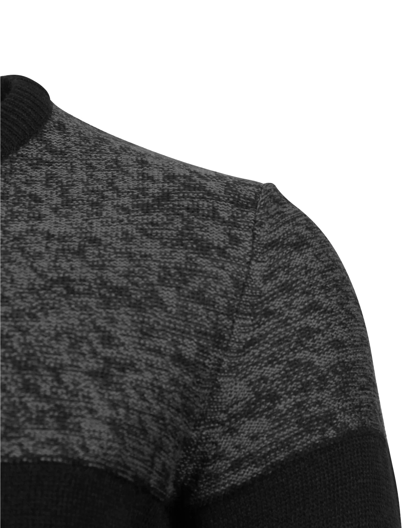Scoughall Colour Block Knitted Jumper in Black - Kensington Eastside