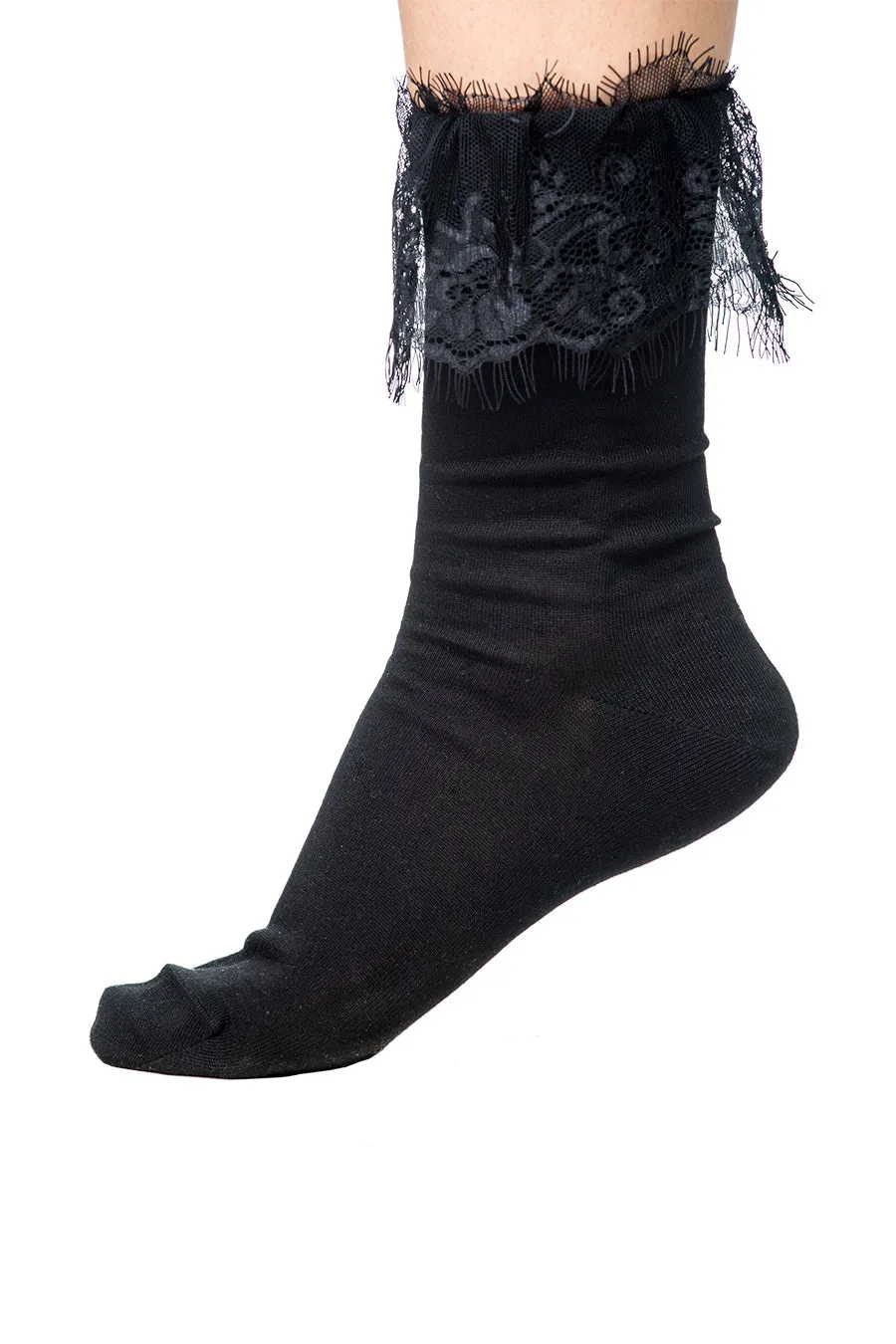 Socks Black Lace