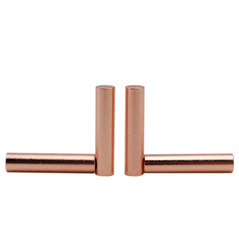 Support Customized Rose Gold Color Round Tube Metal