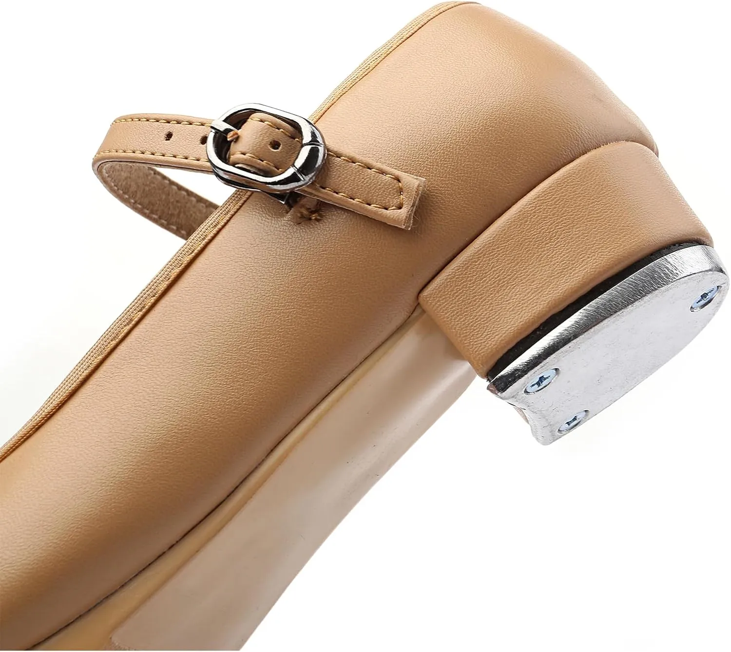 SWDZM Buckle Tap Shoe for Girls Boys PU Leather Non-Slip Oxford Style Tap Shoes for Women