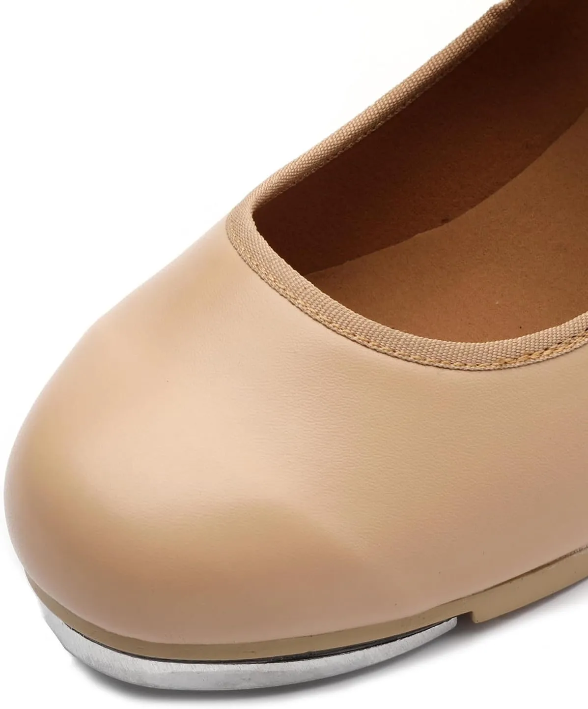 SWDZM PU Leather Tap Shoes for Girls Boys Lace-up Mary Jane Tap Shoes for Beginners