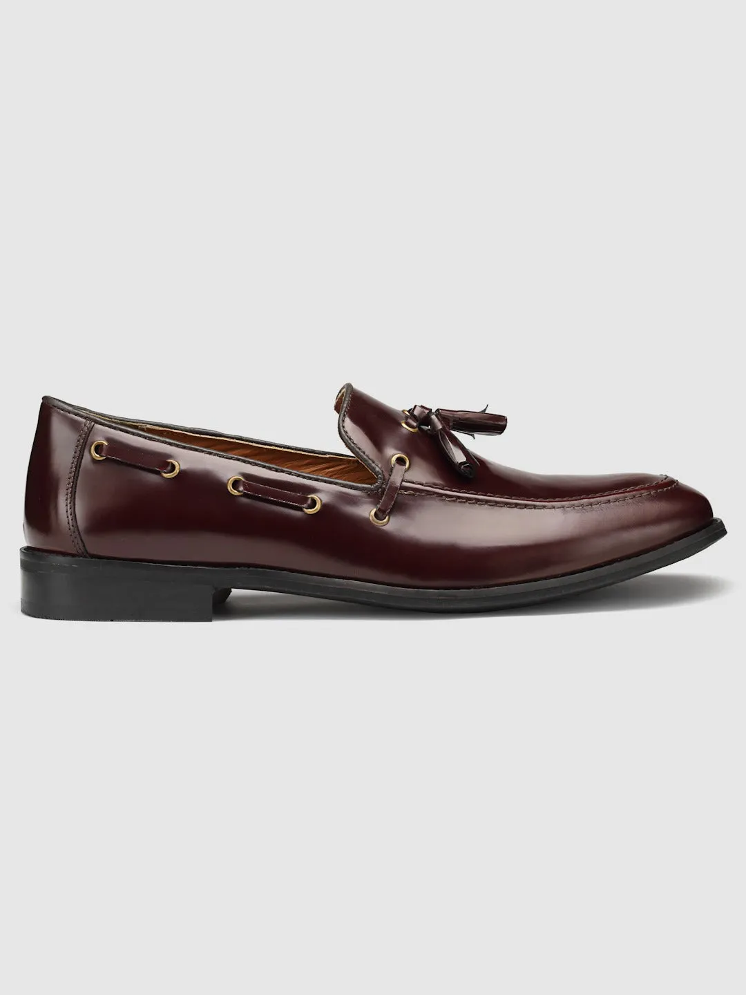 Textured Leather Loafers