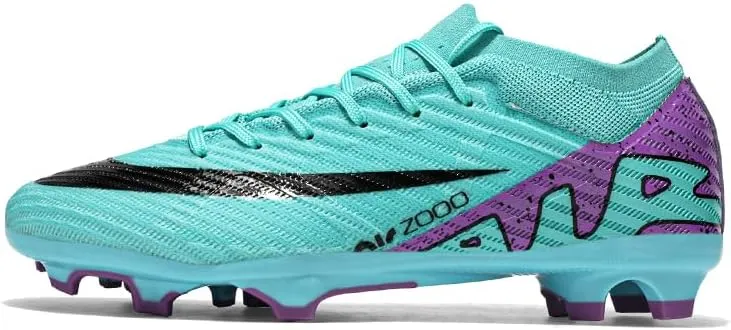 Unisex - Adult Hard Ground Football Shoes Pink and Black Football Shoes Size 36-45 for Best Performance