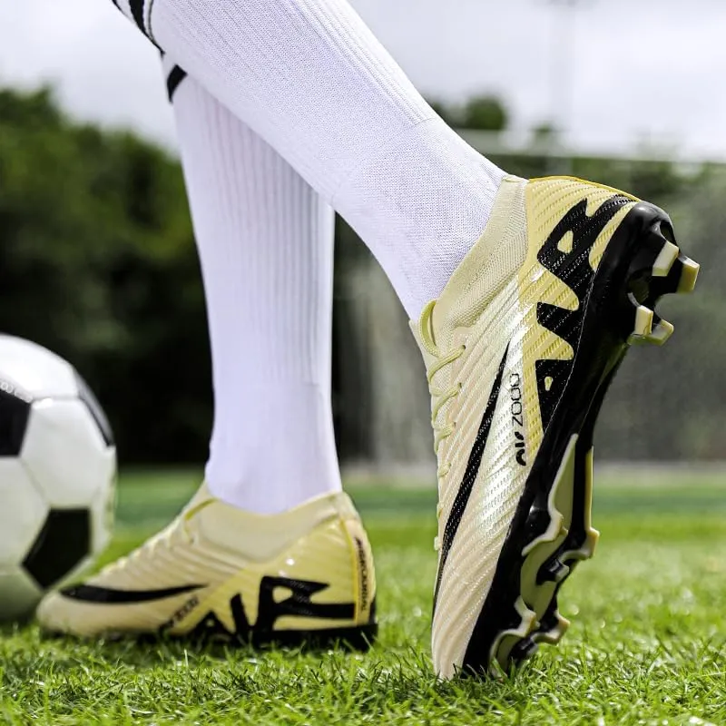 Unisex - Adult Hard Ground Football Shoes Pink and Black Football Shoes Size 36-45 for Best Performance
