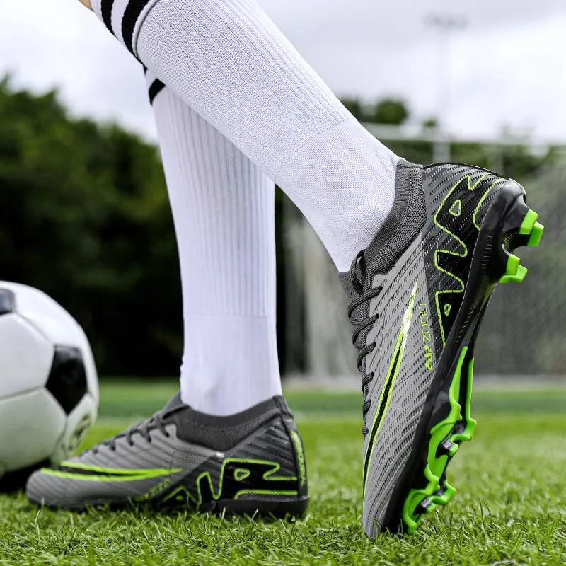 Unisex - Adult Hard Ground Football Shoes Pink and Black Football Shoes Size 36-45 for Best Performance