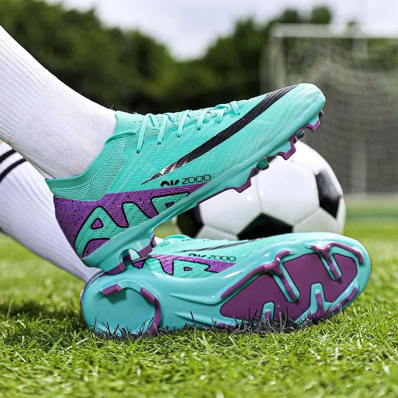Unisex - Adult Hard Ground Football Shoes Pink and Black Football Shoes Size 36-45 for Best Performance