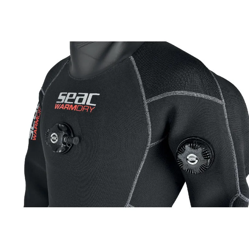 Used Seac Warm Dry Man Drysuit, Black